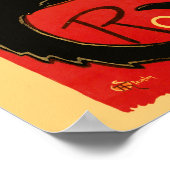 Steinlen Black Cat Classic Artwork Poster (Hoek)