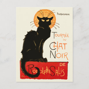 Steinlen Black Cat Classic Frans kunstwerk Briefkaart