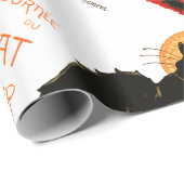 Steinlen Black Cat Classic Frans kunstwerk Cadeaupapier (Rol Hoek)