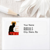 Steinlen Black Cat Classic Frans kunstwerk Etiket (Insitu)