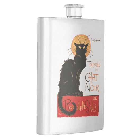 Steinlen Black Cat Classic Frans kunstwerk Flacon (Rechts)