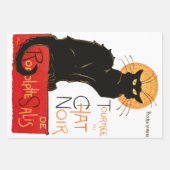 Steinlen Black Cat Classic Frans kunstwerk Inpakpapier Vel (Voorkant 2)