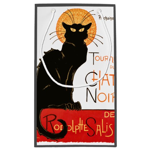 Steinlen Black Cat Classic Frans kunstwerk Klein Cadeauzakje (Achterkant)