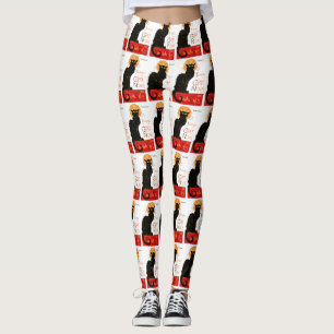 Steinlen Black Cat Classic Frans kunstwerk Leggings