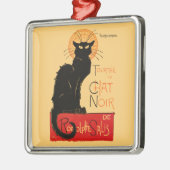 Steinlen Black Cat Classic Frans kunstwerk Metalen Ornament (Links)