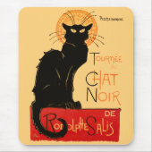 Steinlen Black Cat Classic Frans kunstwerk Muismat (Voorkant)