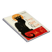 Steinlen Black Cat Classic Frans kunstwerk Notitieboek (Rechterzijde)
