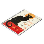 Steinlen Black Cat Classic Frans kunstwerk Notitieboek (Linkerzijde)