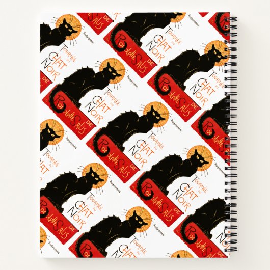 Steinlen Black Cat Classic Frans kunstwerk Notitieboek (Achterkant)
