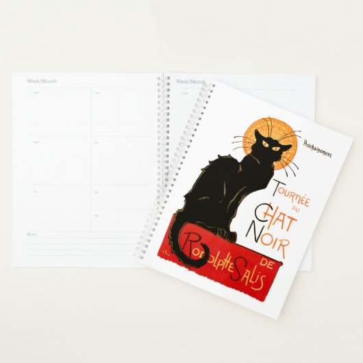 Steinlen Black Cat Classic Frans kunstwerk Planner (Display)