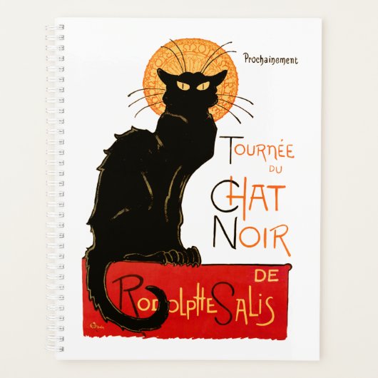 Steinlen Black Cat Classic Frans kunstwerk Planner (Voorkant)