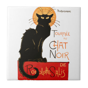 Steinlen Black Cat Classic Frans kunstwerk Tegeltje