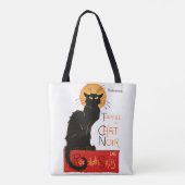 Steinlen Black Cat Classic Frans kunstwerk Tote Bag (Achterkant)