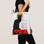 Steinlen Black Cat Classic Frans kunstwerk Tote Bag (Dichtbij)