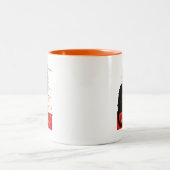 Steinlen Black Cat Classic Frans kunstwerk Tweekleurige Koffiemok (Center)