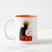 Steinlen Black Cat Classic Frans kunstwerk Tweekleurige Koffiemok (Links)
