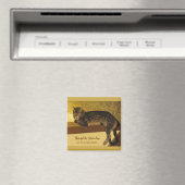 Steinlen Cat op een balustrade van 1909 Ramme katt Magneet (Insitu (Vaatwasser))