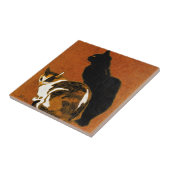 Steinlen Cats Ceramics Tegeltje (Zijkant)