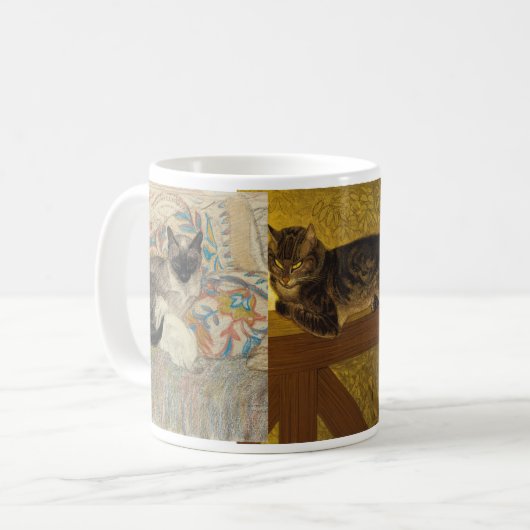 Steinlen Cats, vier. Koffiemok (Voorkant links)