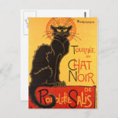 Steinlen: Chat Noir Briefkaart (Voorkant / Achterkant)