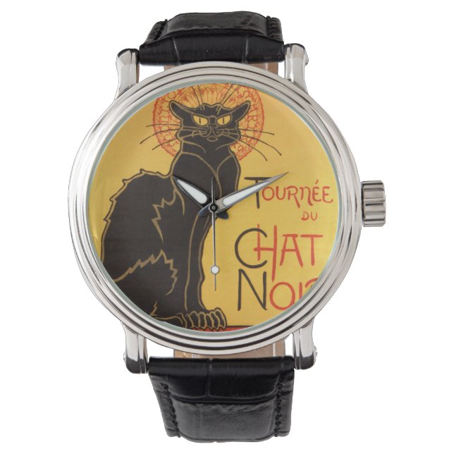 Steinlen: Chat Noir Horloge (Voorkant)