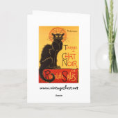 Steinlen: Chat Noir Kaart (Achterkant)