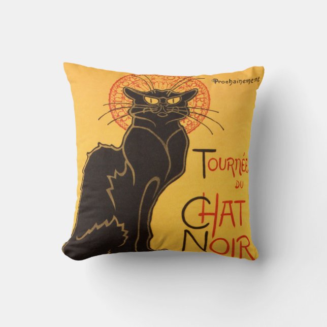 Steinlen: Chat Noir Kussen (Voorkant)
