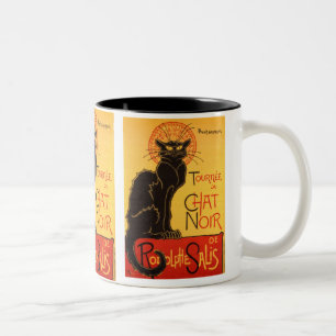 Steinlen: Chat Noir Tweekleurige Koffiemok