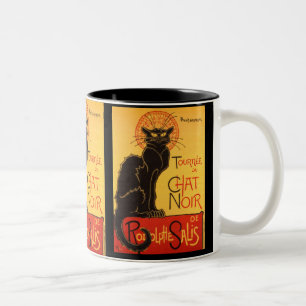 Steinlen: Chat Noir Tweekleurige Koffiemok