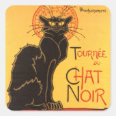 Steinlen: Chat Noir Vierkante Sticker (Voorkant)