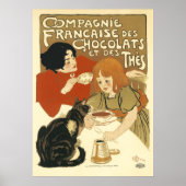 Steinlen - Compagnie Francaise des Chocolats Poster (Voorkant)