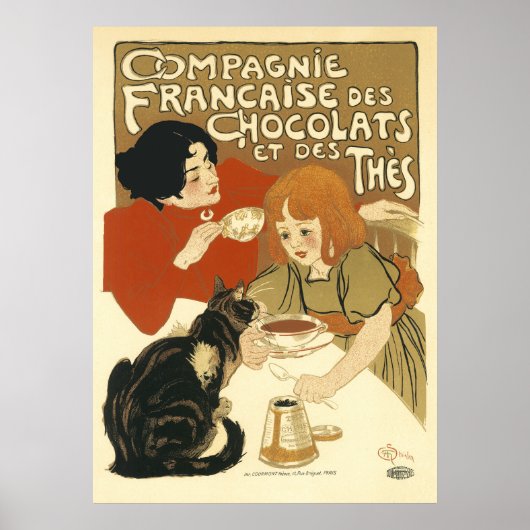 Steinlen - Compagnie Francaise des Chocolats Poster (Voorkant)