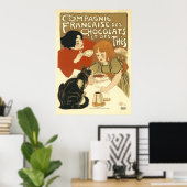 Steinlen - Compagnie Francaise des Chocolats Poster (Thuiskantoor)