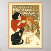 Steinlen - Compagnie Francaise des Chocolats Poster (Voorkant)