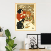 Steinlen - Compagnie Francaise des Chocolats Poster (Thuiskantoor)