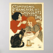 Steinlen - Katten: Compagnie Francaise des Chocola Poster (Voorkant)