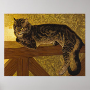 Steinlen Tabby Cat Poster