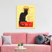 Steinlen Zwarte Kat Klassieke Franse Chat Noir Pos Canvas Afdruk (Insitu (Woonkamer))
