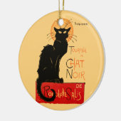 Steinlen Zwarte Kat Klassieke Franse Chat Noir Pos Keramisch Ornament (Links)