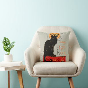 Steinlen Zwarte Kat Klassieke Franse Chat Noir Pos Kussen