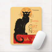 Steinlen Zwarte Kat Klassieke Franse Chat Noir Pos Muismat (Met muis)