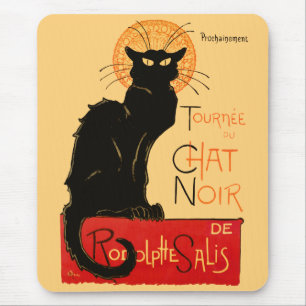 Steinlen Zwarte Kat Klassieke Franse Chat Noir Pos Muismat