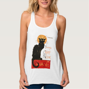 Steinlen Zwarte Kat Klassieke Franse Chat Noir Pos Tanktop