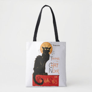 Steinlen Zwarte Kat Klassieke Franse Chat Noir Pos Tote Bag