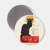 Steinlen Zwarte Kat Klassieke Kunst Magneet (Voorkant / Achterkant)