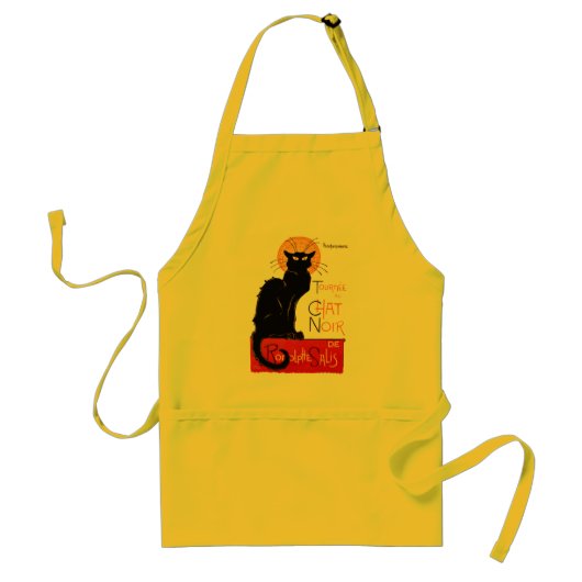 Steinlen Zwarte Kat Klassieke Kunst Standaard Schort (Voorkant)