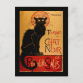 Steinlen's Le Chat Noir Briefkaart (Voorkant)