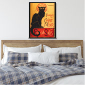 Steinlen's Le Chat Noir Canvas Afdruk (Insitu (Slaapkamer))