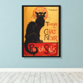 Steinlen's Le Chat Noir Canvas Afdruk (Insitu (Houten vloer))