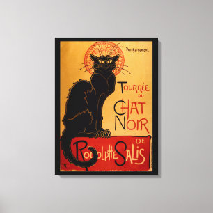 Steinlen's Le Chat Noir Canvas Afdruk